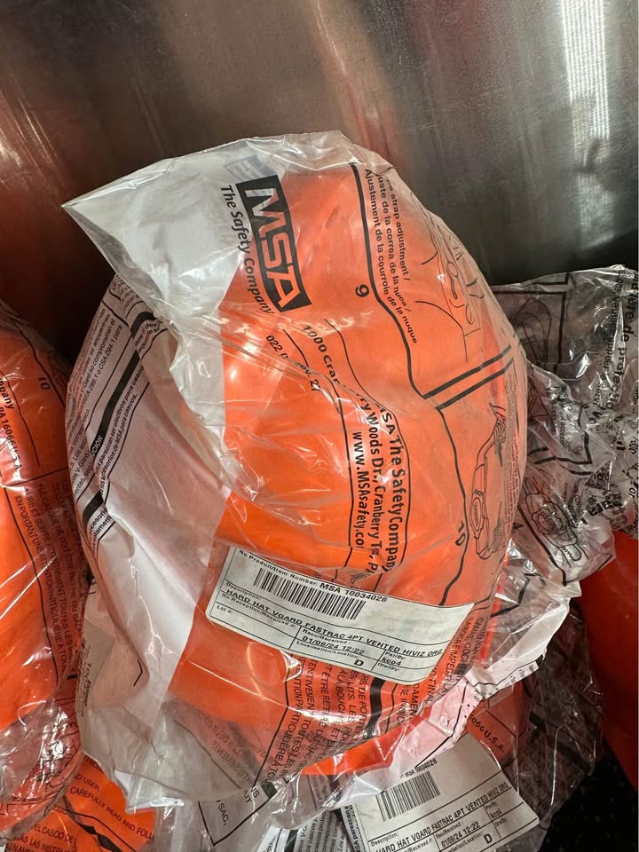 Brand New Hi Viz Orange Hard Hat for Construction Safety