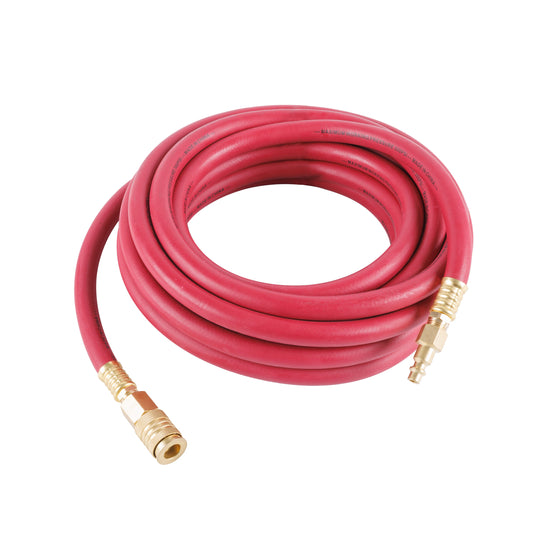 20 Ft Rubber 3/4” Hybrid Air Hose with Male & Female Ends