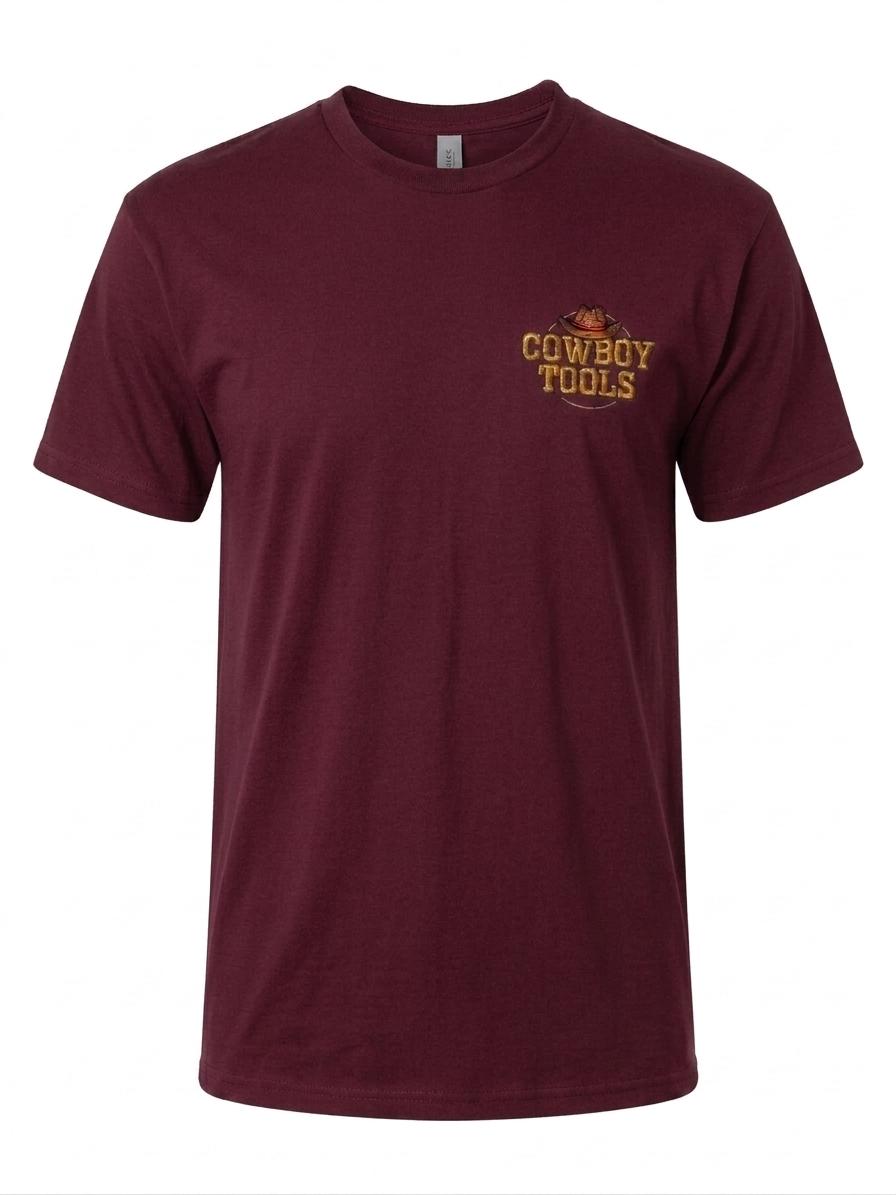 Cowboy Tools Embroidered T-Shirt