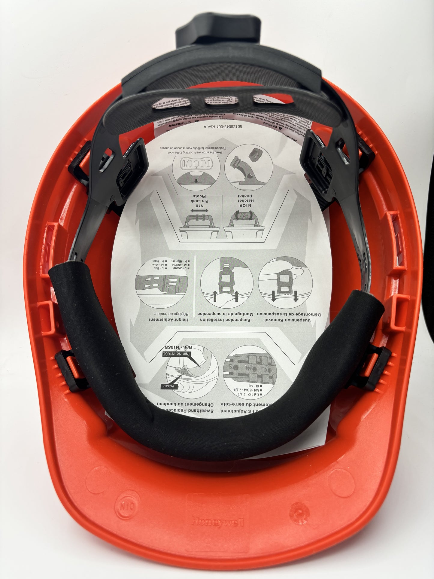 Honeywell North Zone Type I Class E Hard Hat– Ratchet Suspension (LM102043) - Belfor / Atco