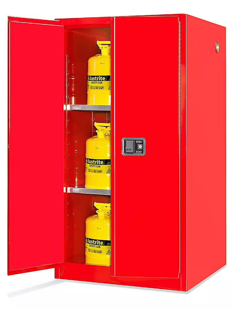 Uline H-1565M-R Flammable Liquids Cabinet Chemical Storage