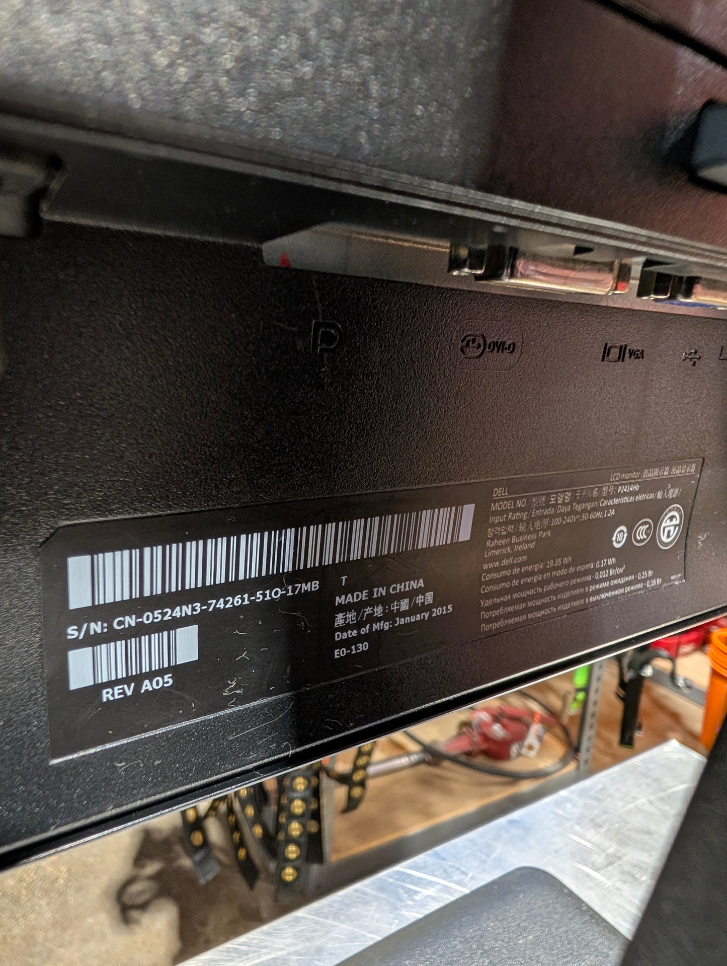Dell P2414H 24-inch Monitor - Professional IPS Display