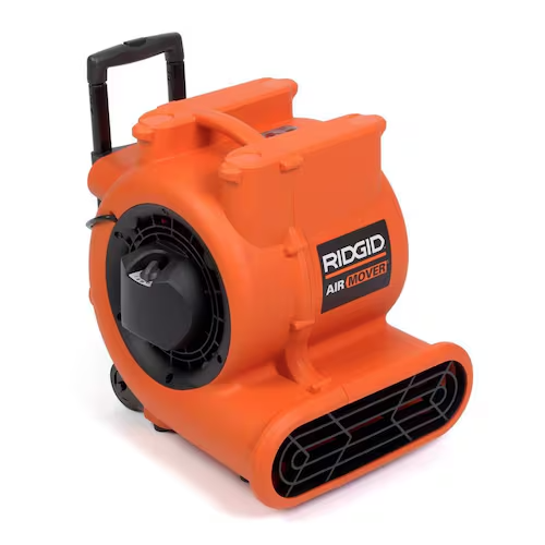 RIDGID Air Mover 1600 CFM Portable Floor Dryer & Blower Fan with Wheels