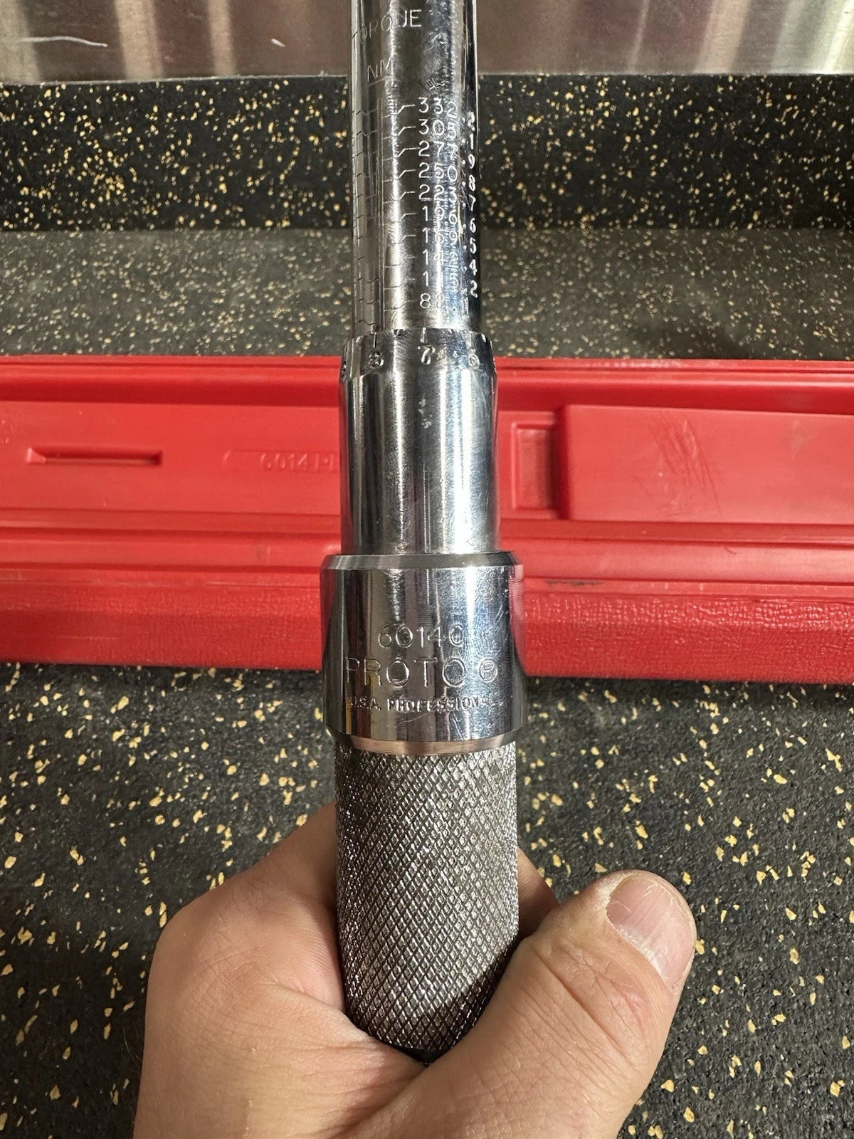 Proto J6014C 1/2" Ratcheting Head Micrometer Torque Wrench with Case